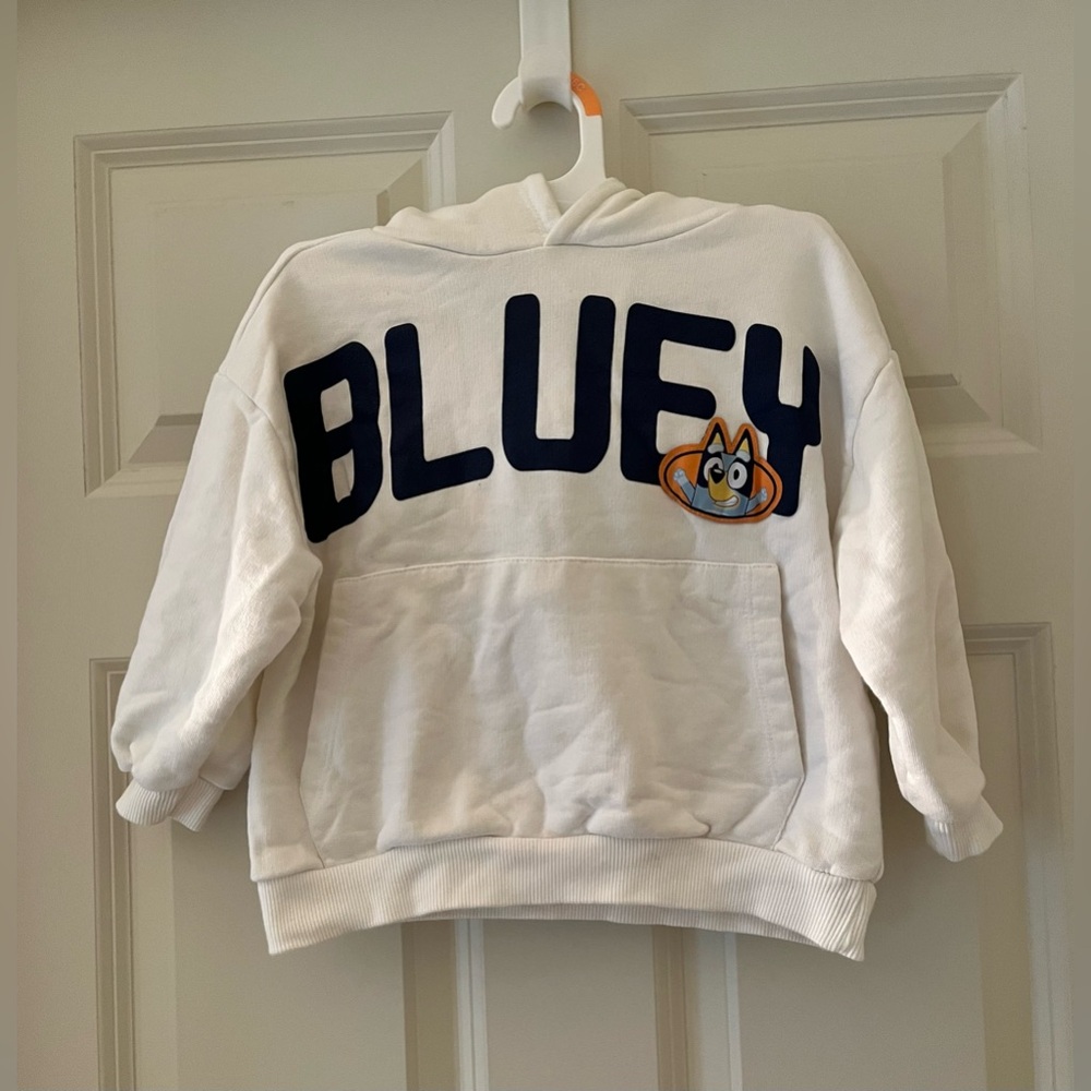 Kids Zara Bluey Character Cartoon TV Show Hoodie Sweatshirt size 5